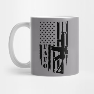 FAFO American Flag Fuck Around and Find Out Shirt Mug